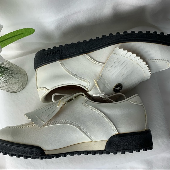 Nike Etonic Men’s Golf Shoes Vtg White Sz 9 - Picture 2 of 15